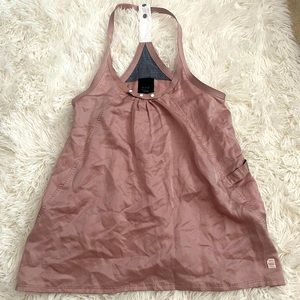 Unique dusty pink halter style top